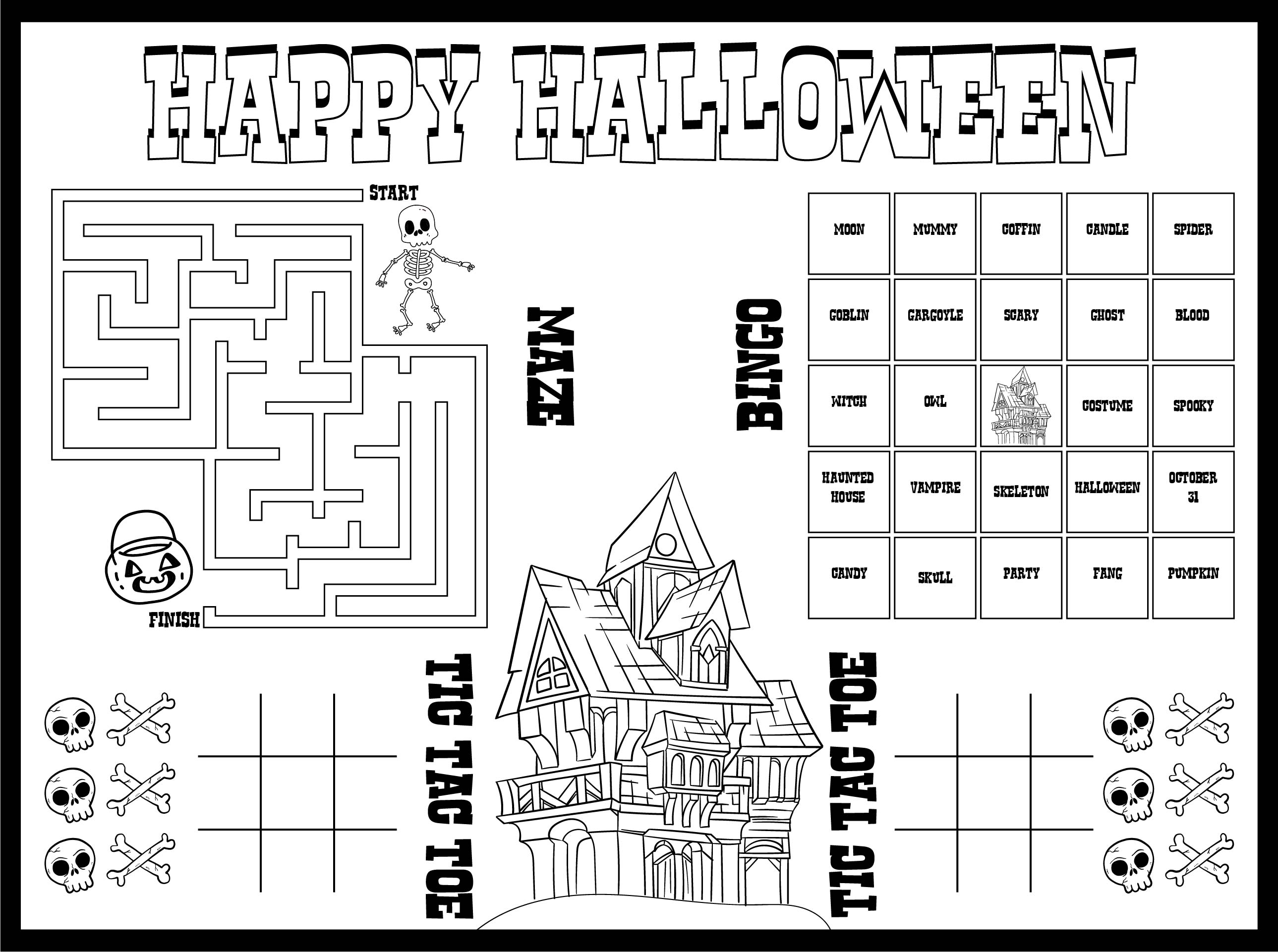 15 Best Printable Halloween Activity Worksheets PDF for Free at Printablee