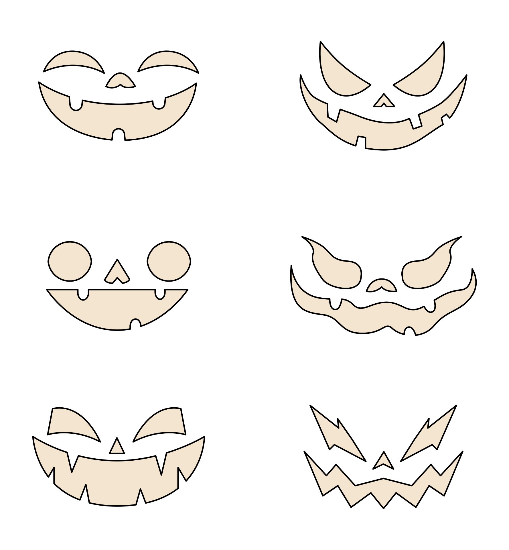 15 Best Free Printable Halloween Pumpkin Stencils PDF for Free at ...