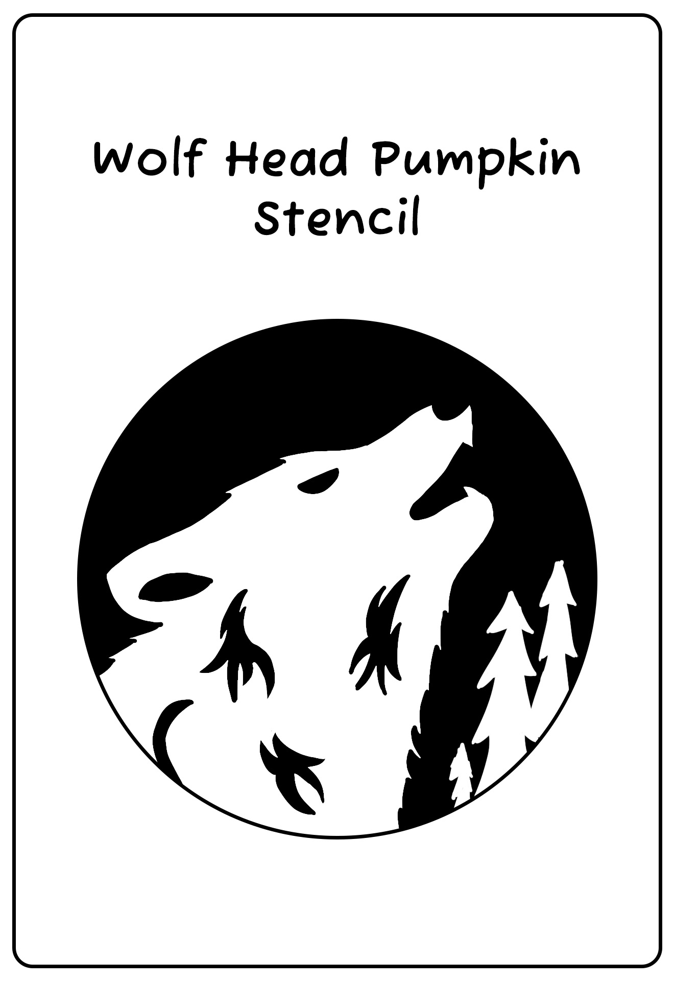 Pumpkin Carving Stencils Wolves - 10 Free PDF Printables | Printablee