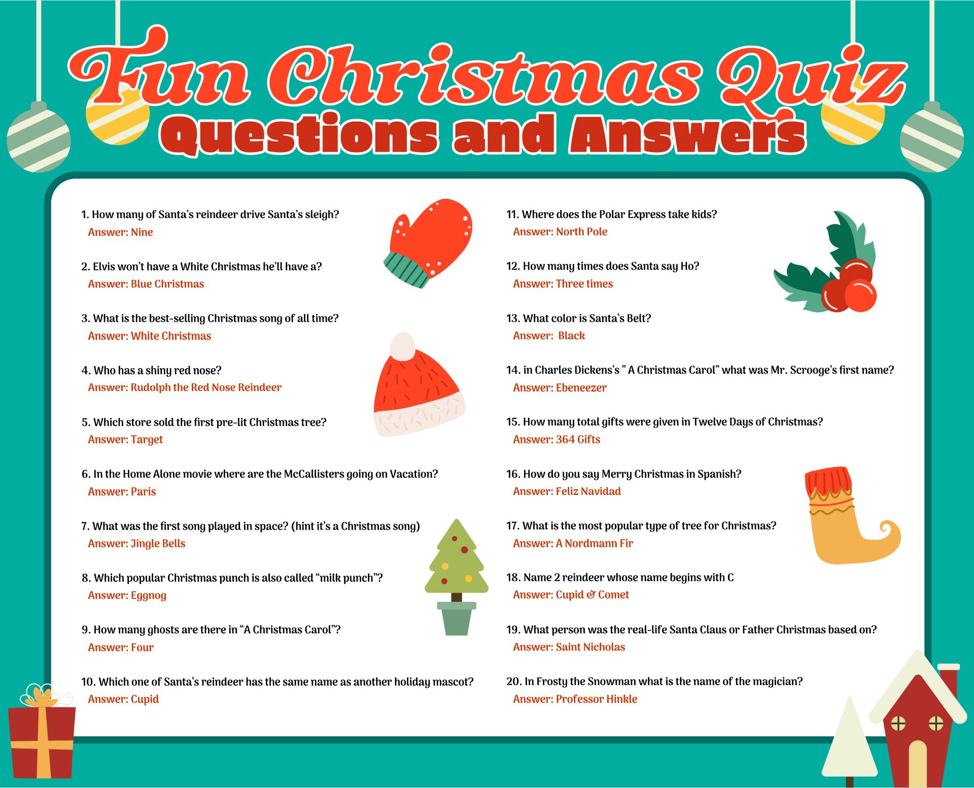 15 Best Christmas Printable Trivia With Answers PDF for Free at Printablee
