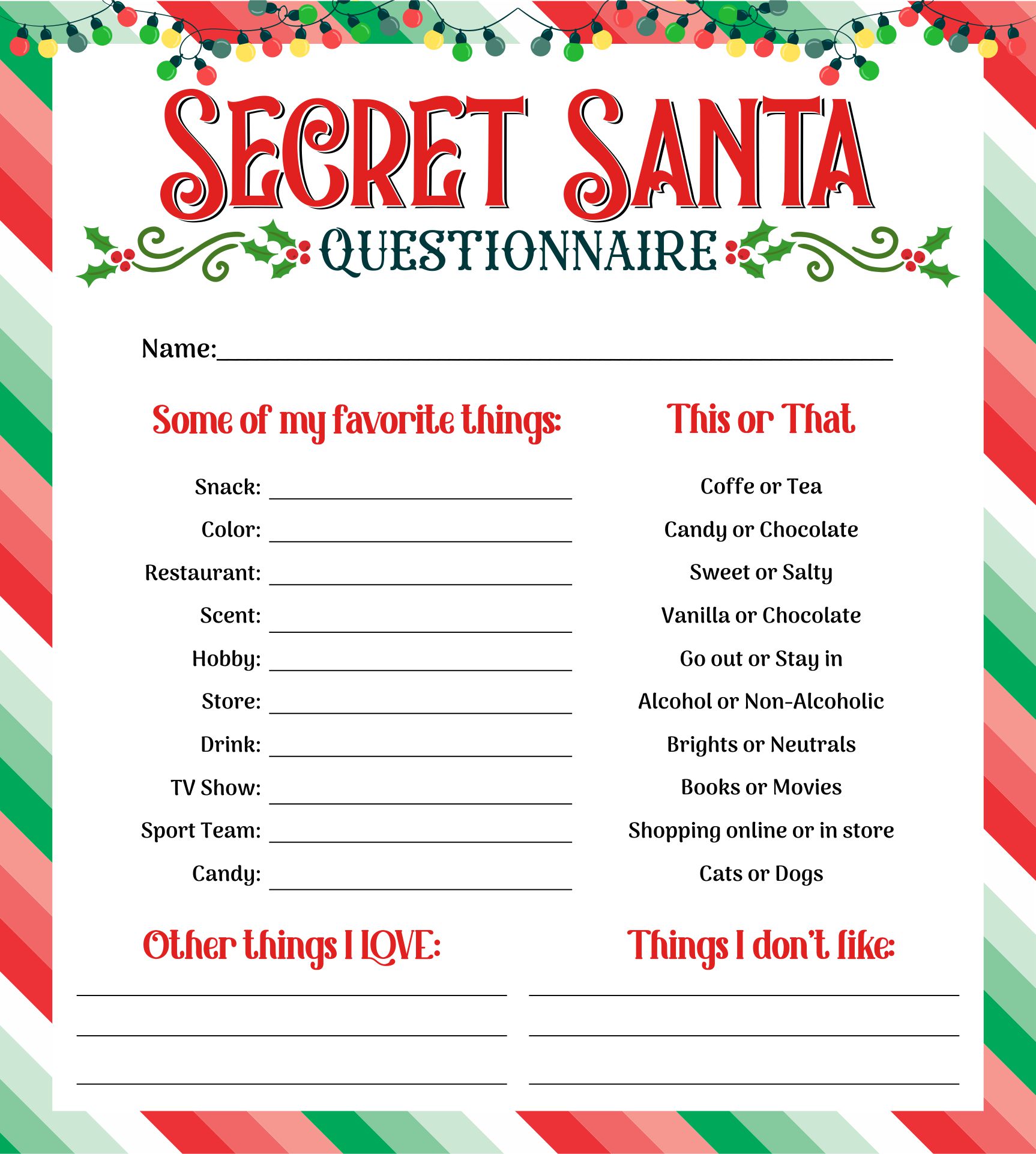 15 Best Christmas Wish List Free Printable Templates PDF for Free at ...