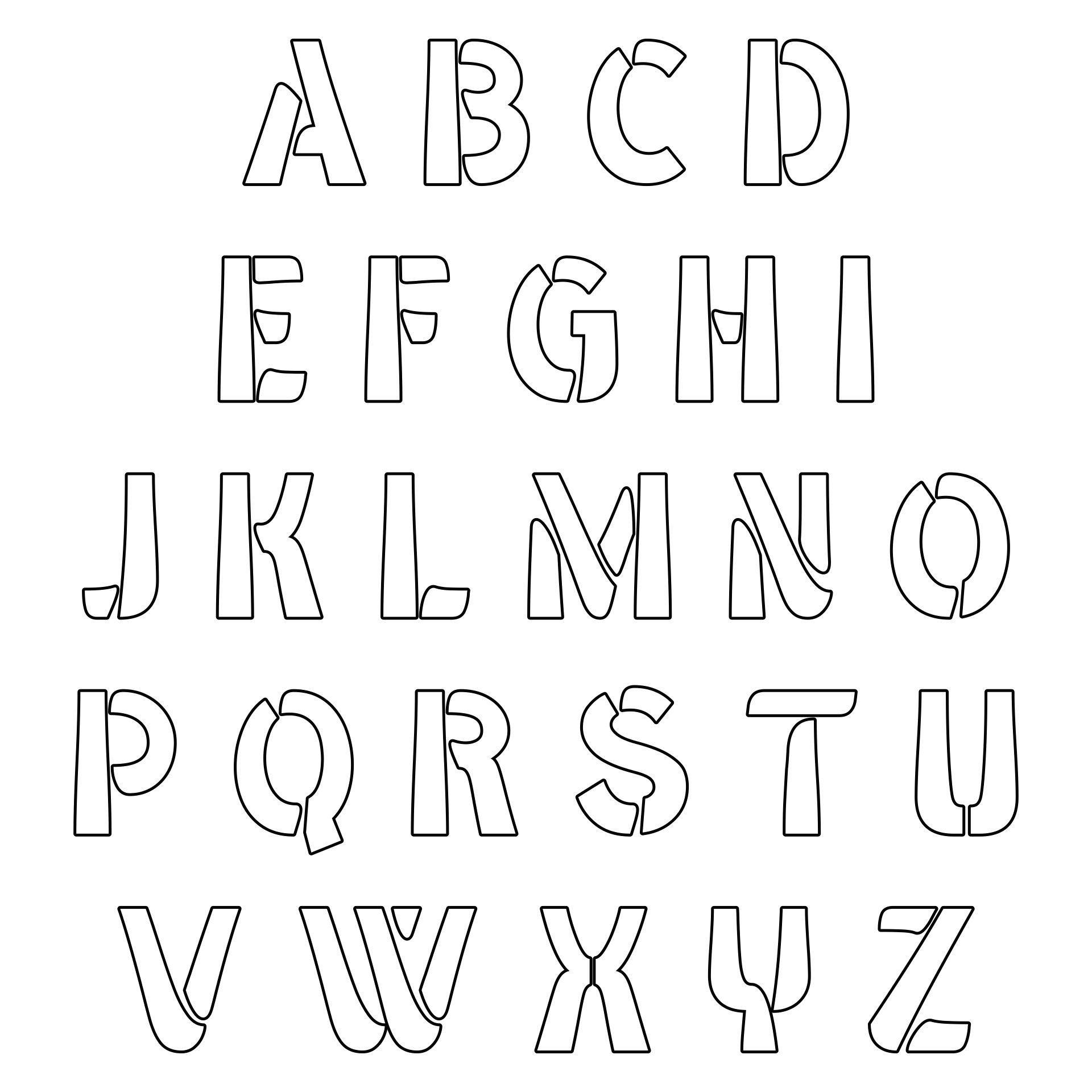 20 Best Free Printable Cut Out Letters PDF for Free at Printablee