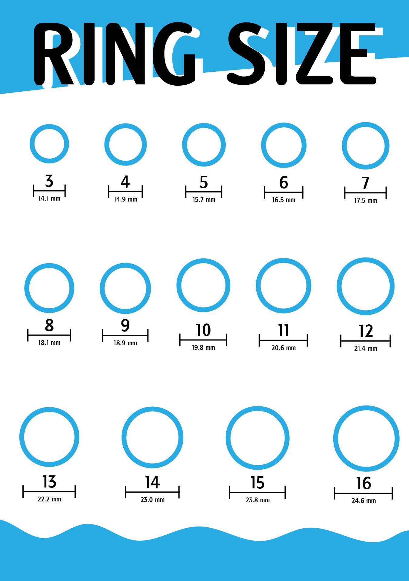 20 Best Men's Printable Ring Size Chart PDF for Free at Printablee