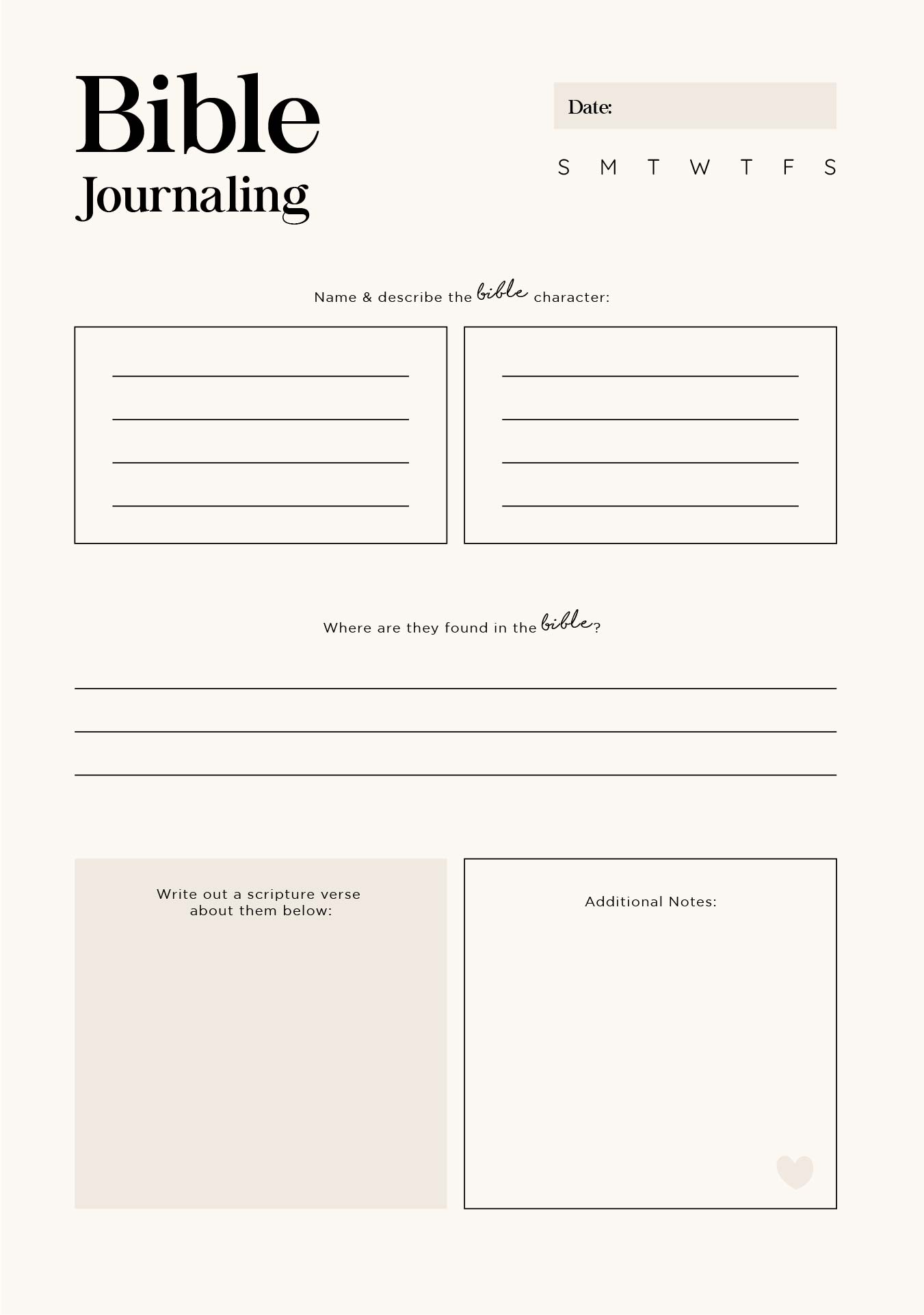 Free Scripture Journal Printables Free Scripture Journal Printables