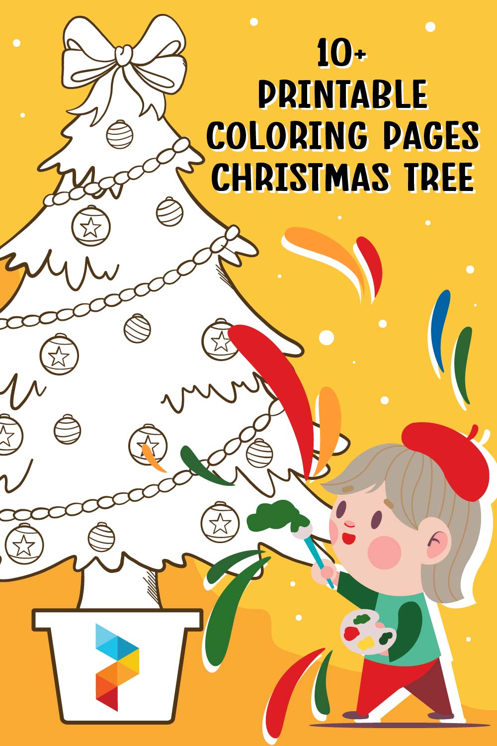 Free Coloring Pages Christmas Tree