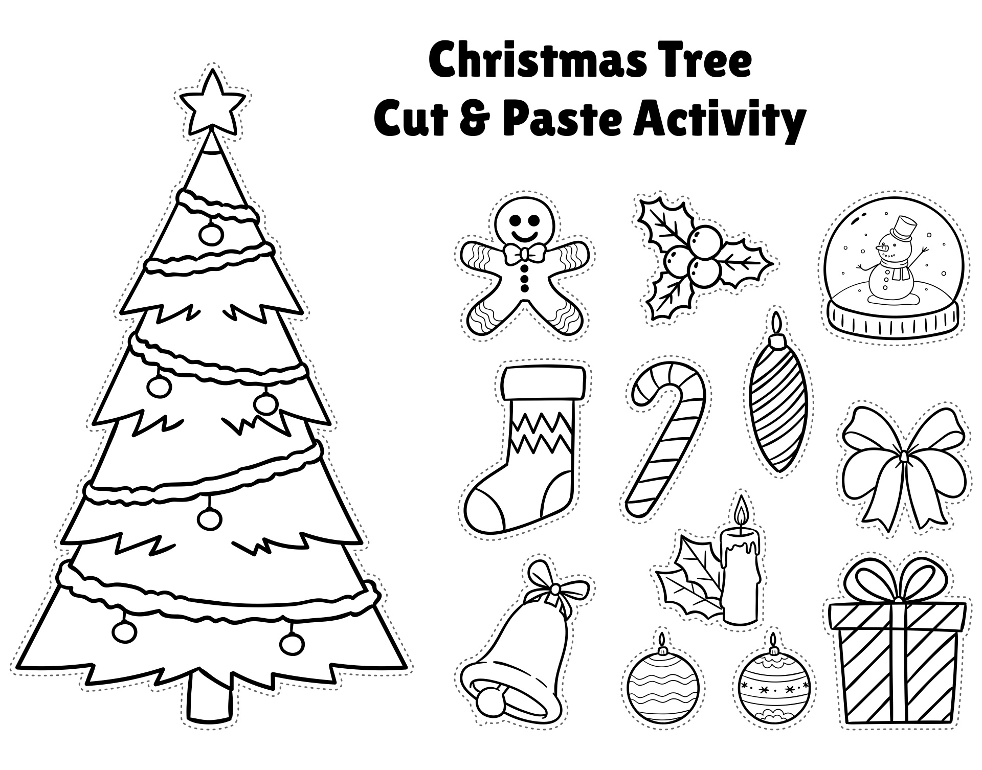 10 Best Christmas Tree Cutouts Printable PDF for Free at Printablee