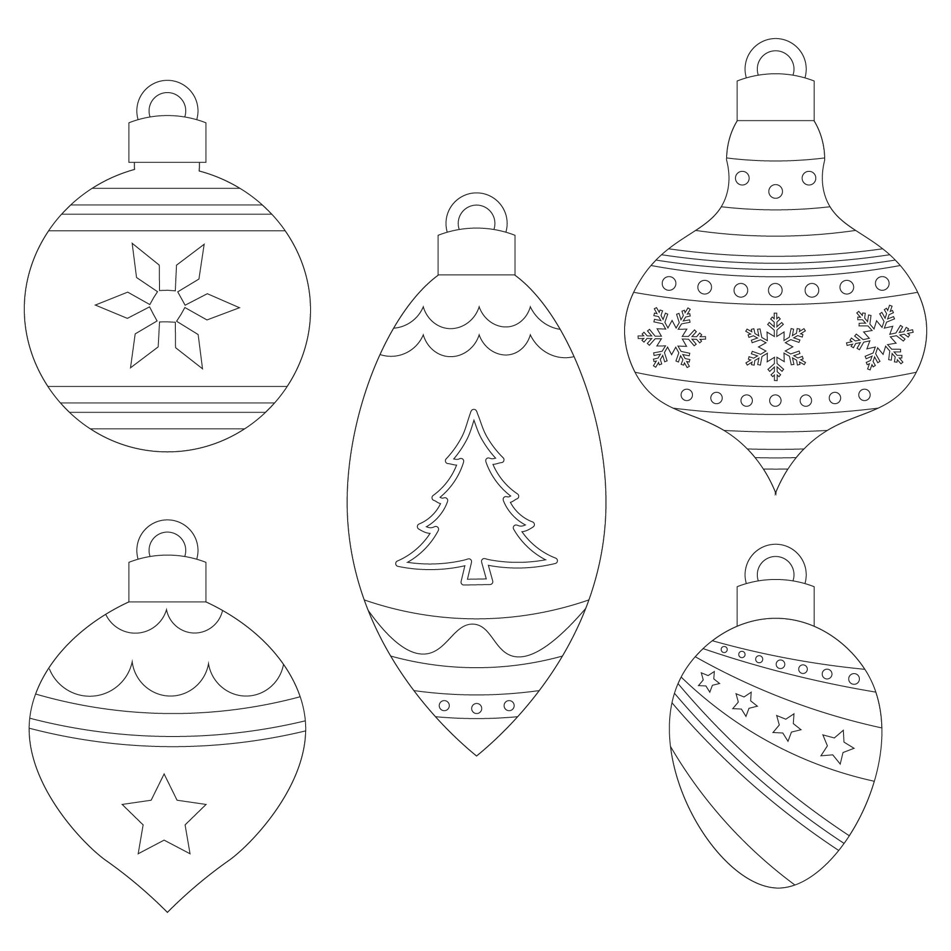 10 Best Printable Christmas Tree Ornament Patterns PDF for Free at