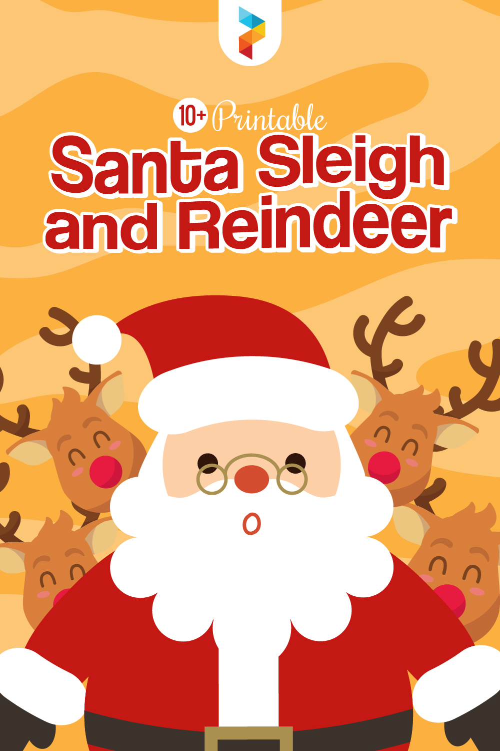 Santa Sleigh And Reindeer