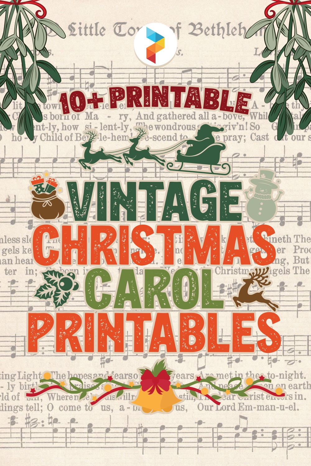 Vintage Christmas Carol Printables