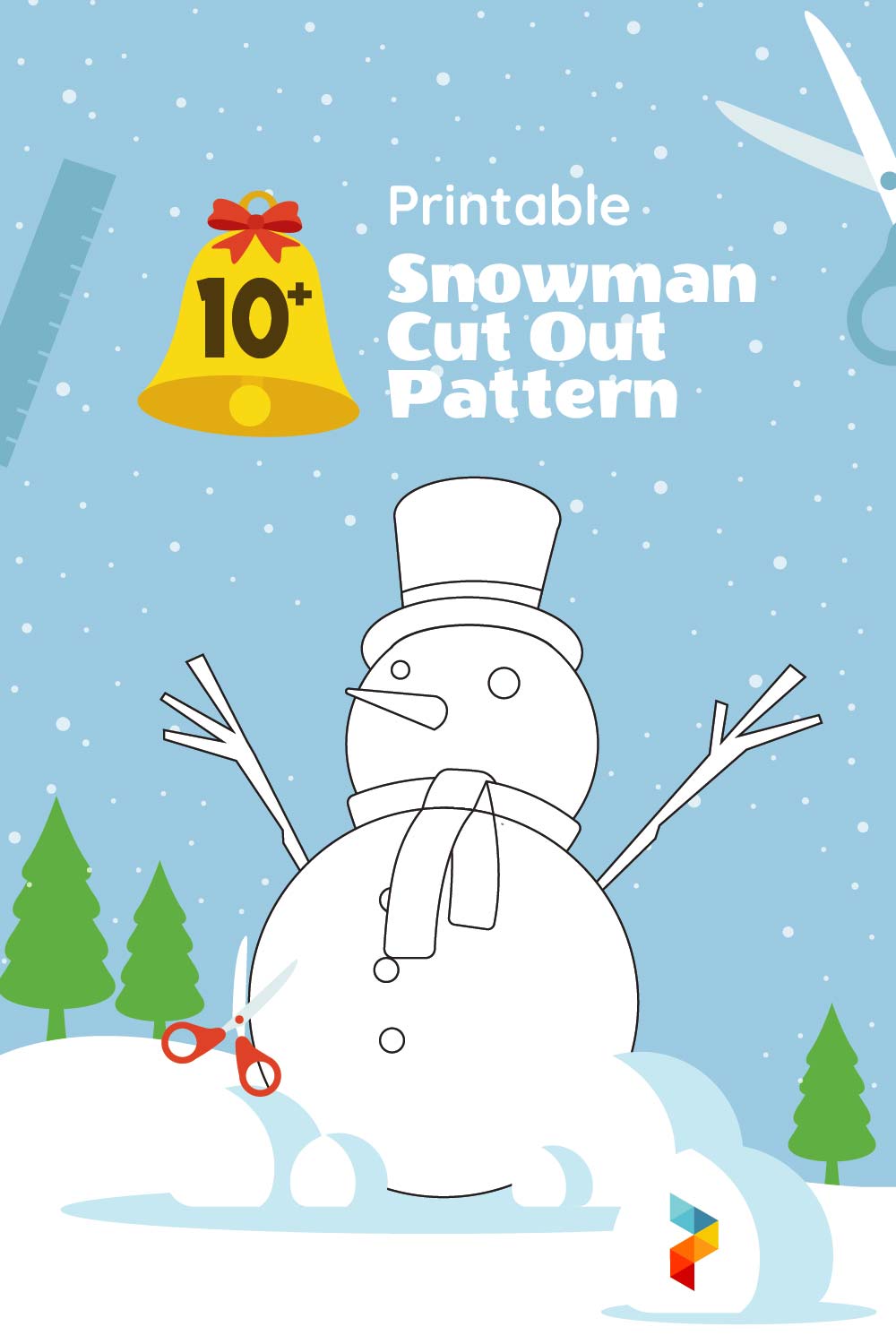 Snowman Cut Out Pattern