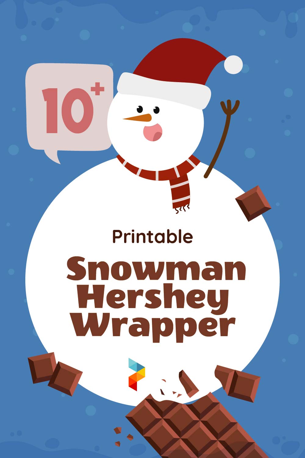 Snowman Hershey Wrapper