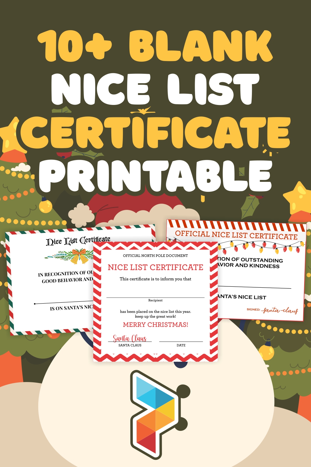 Blank Nice List Certificate