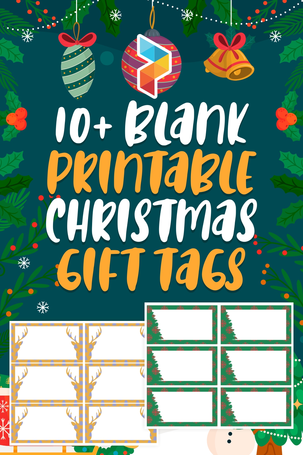 Blank Christmas Gift Tags