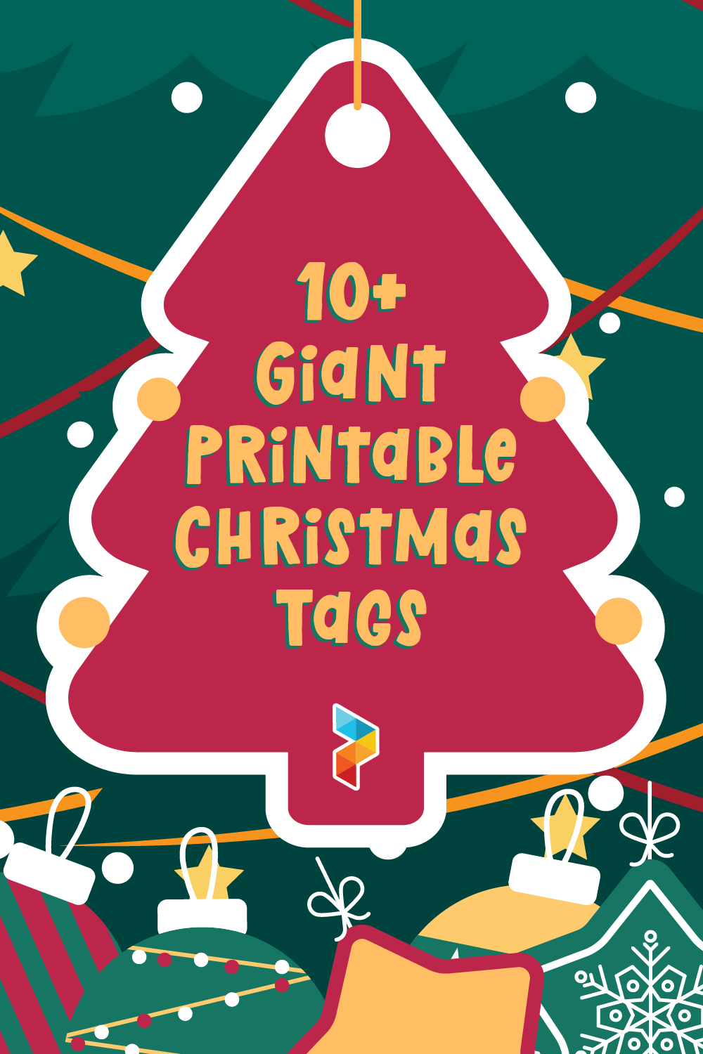 Giant Printable Christmas Tags