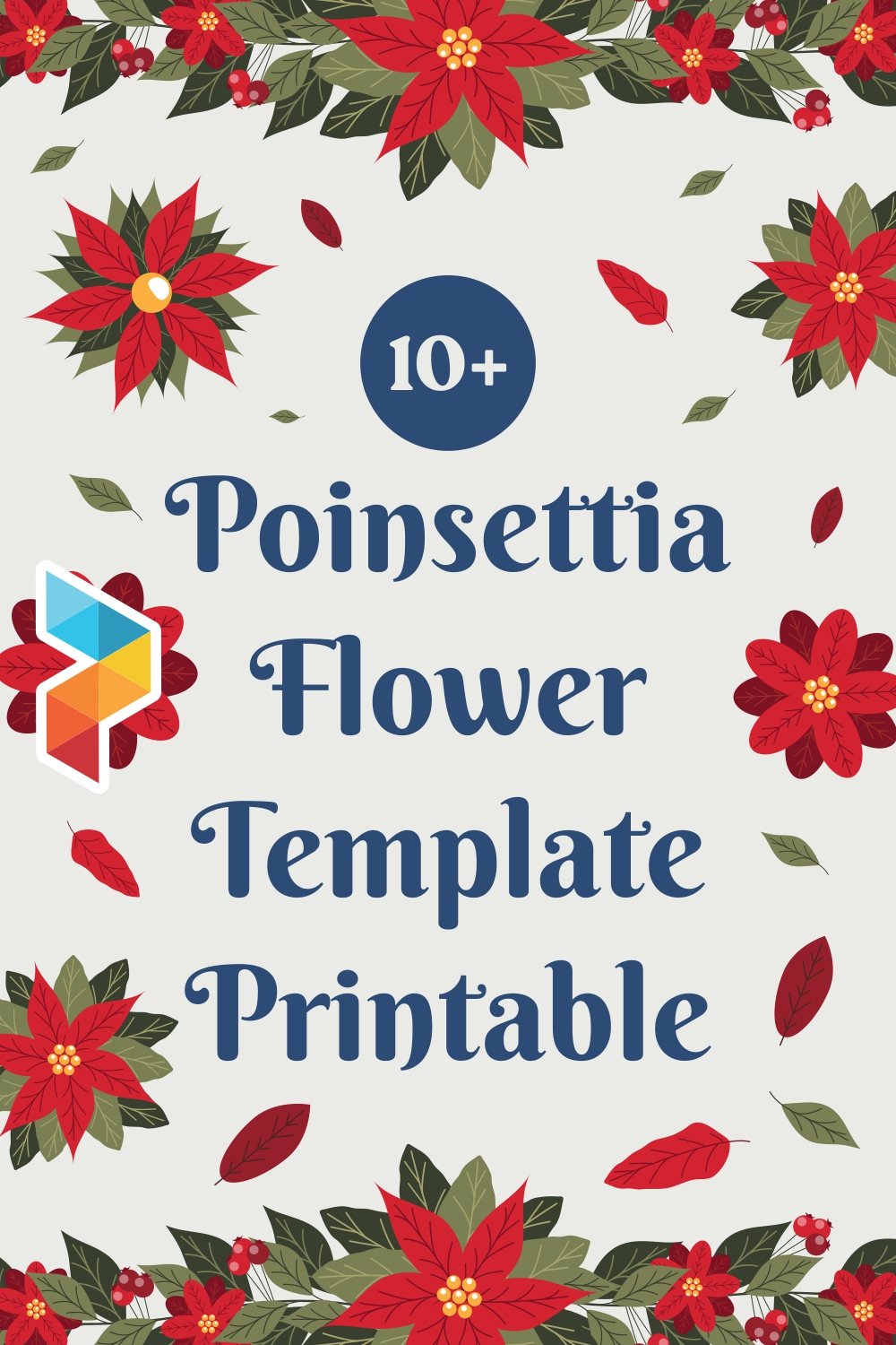 Poinsettia Flower Template