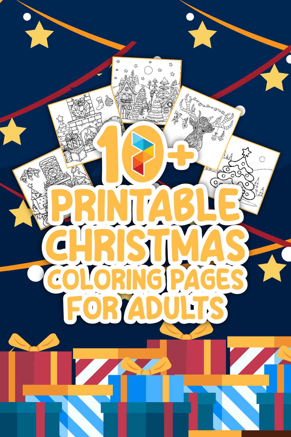 Printable Christmas Coloring Pages For Adults