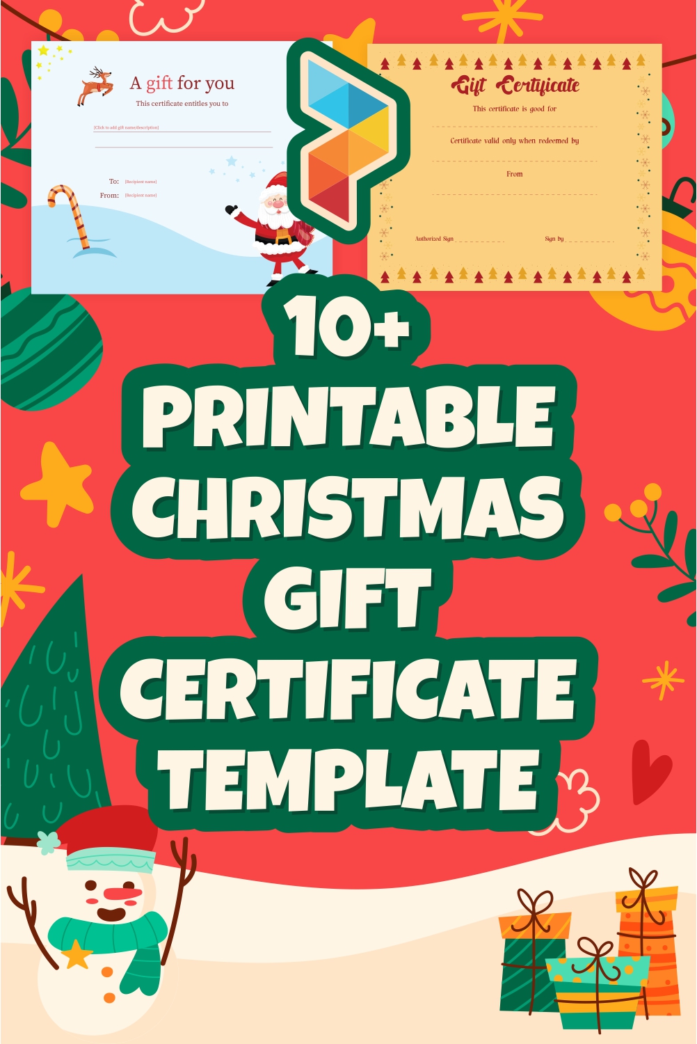 Christmas Gift Certificate Template