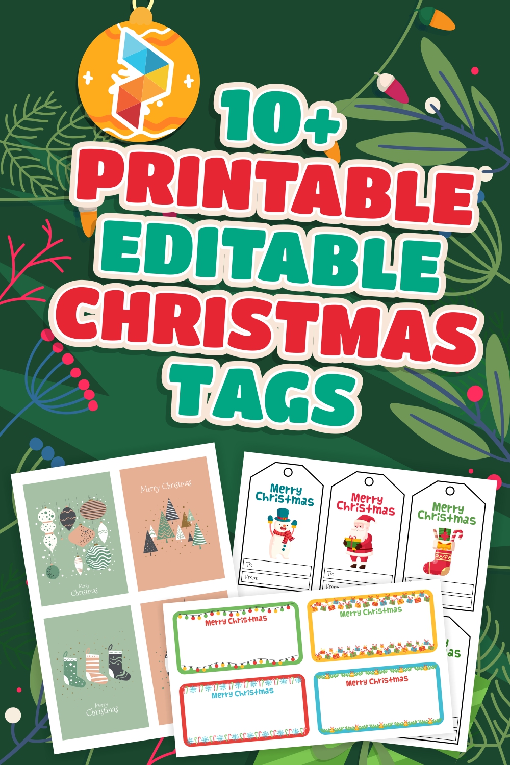 Editable Christmas Tags