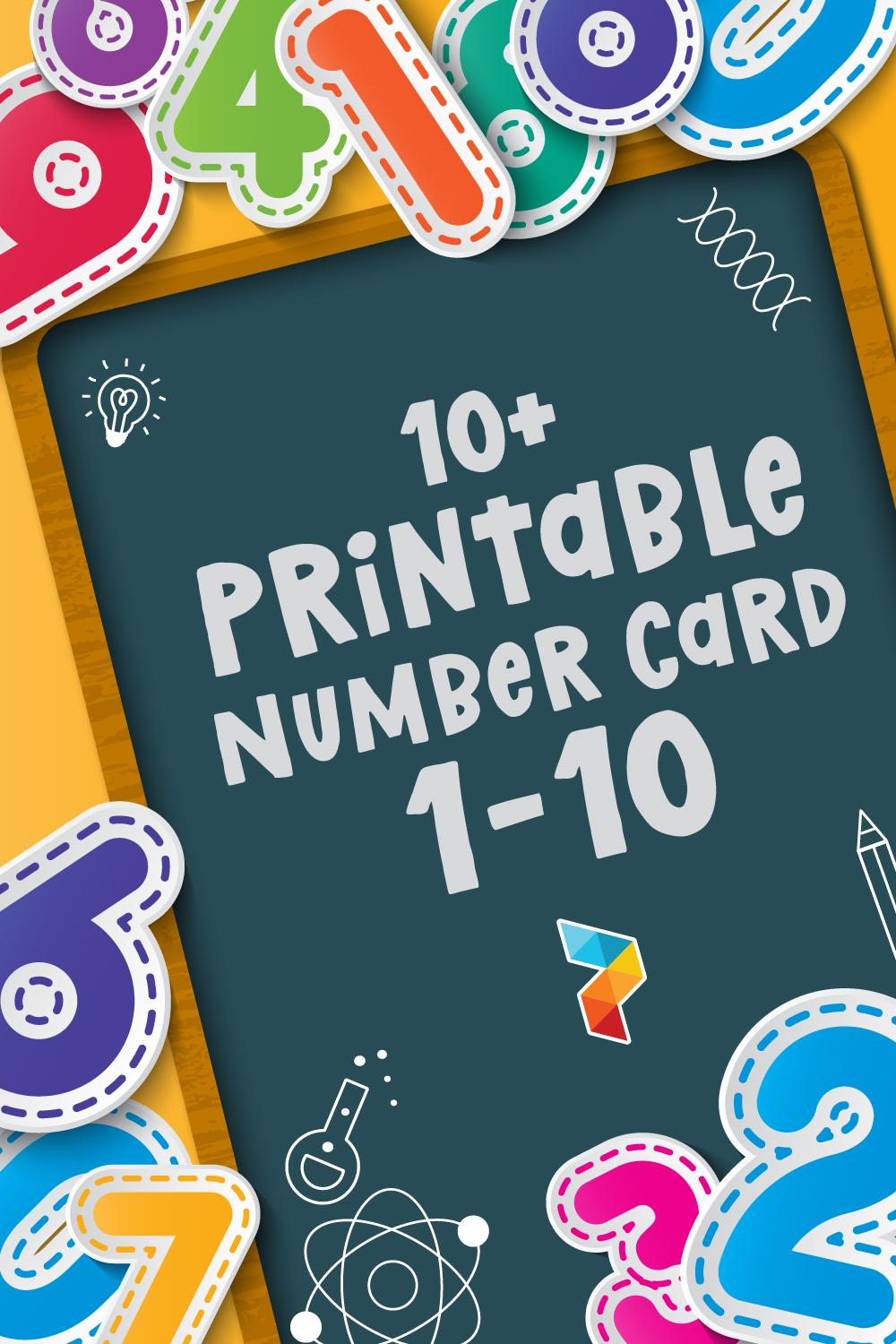 Printable Number Card 1 10