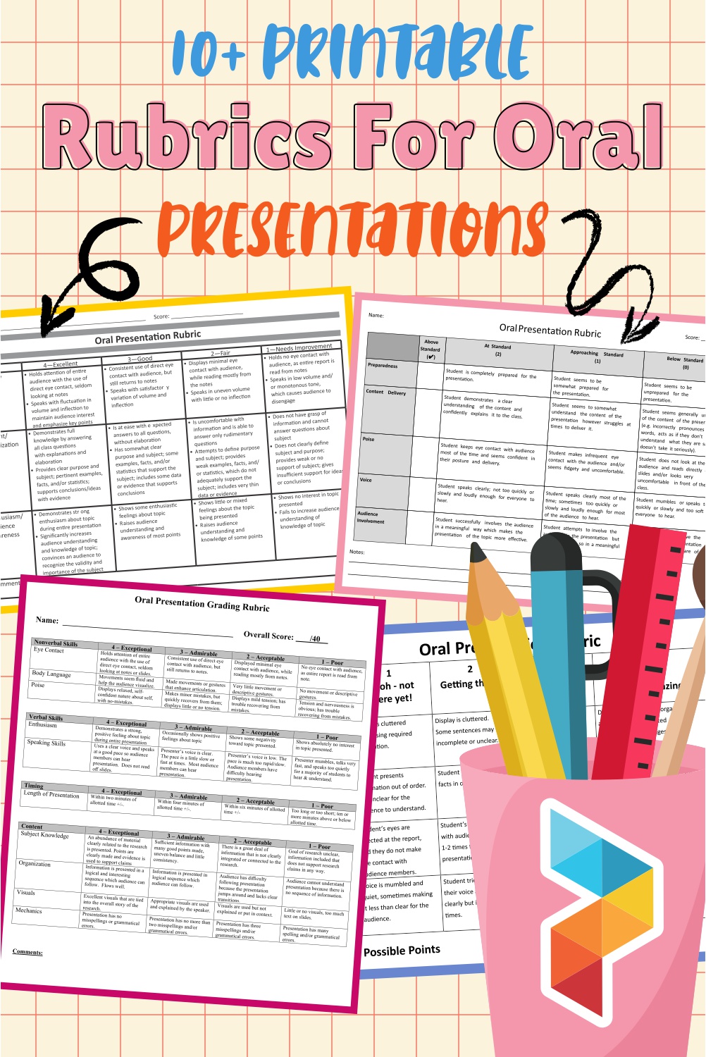 Printable Rubrics For Oral Presentations