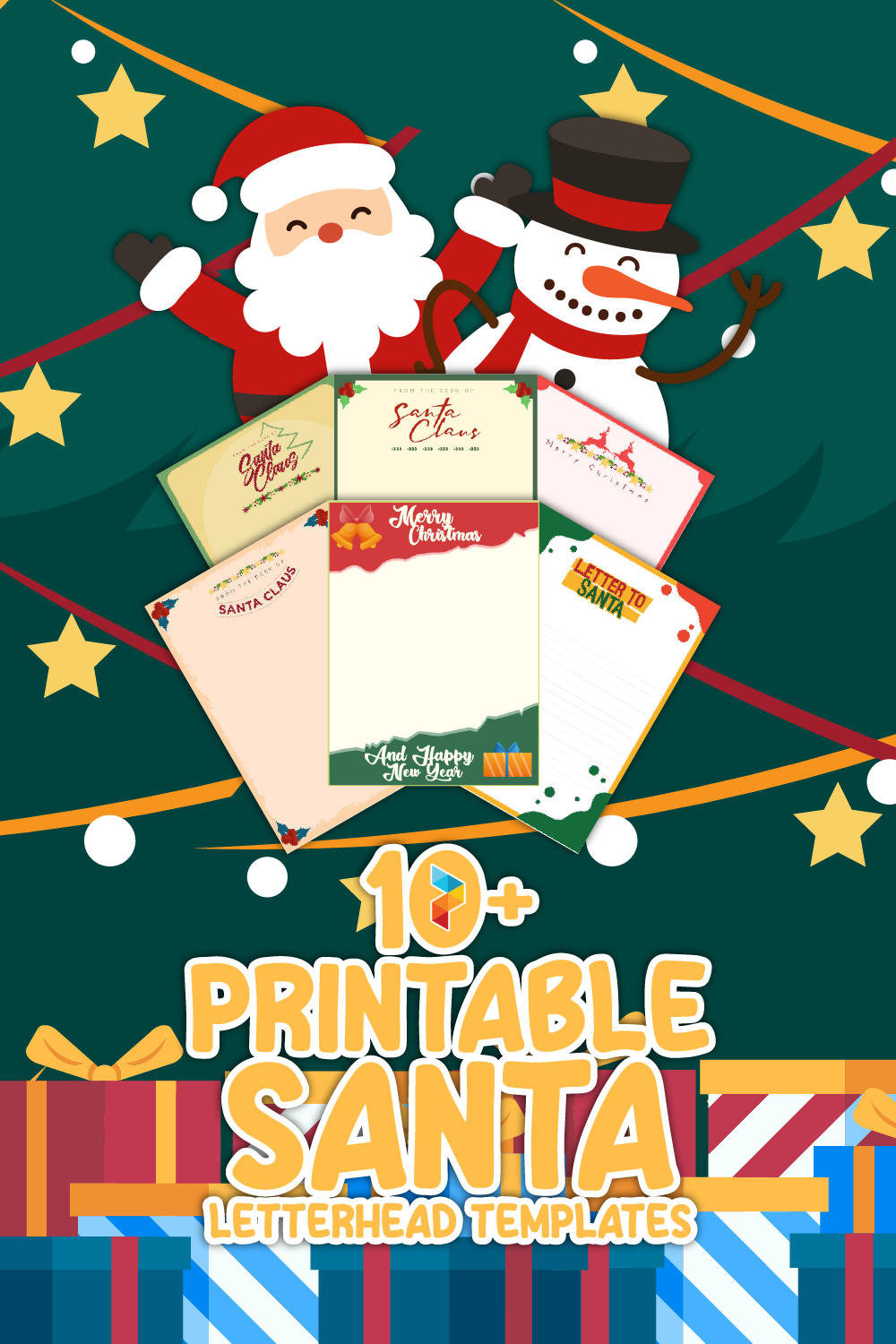 Santa Letterhead Templates