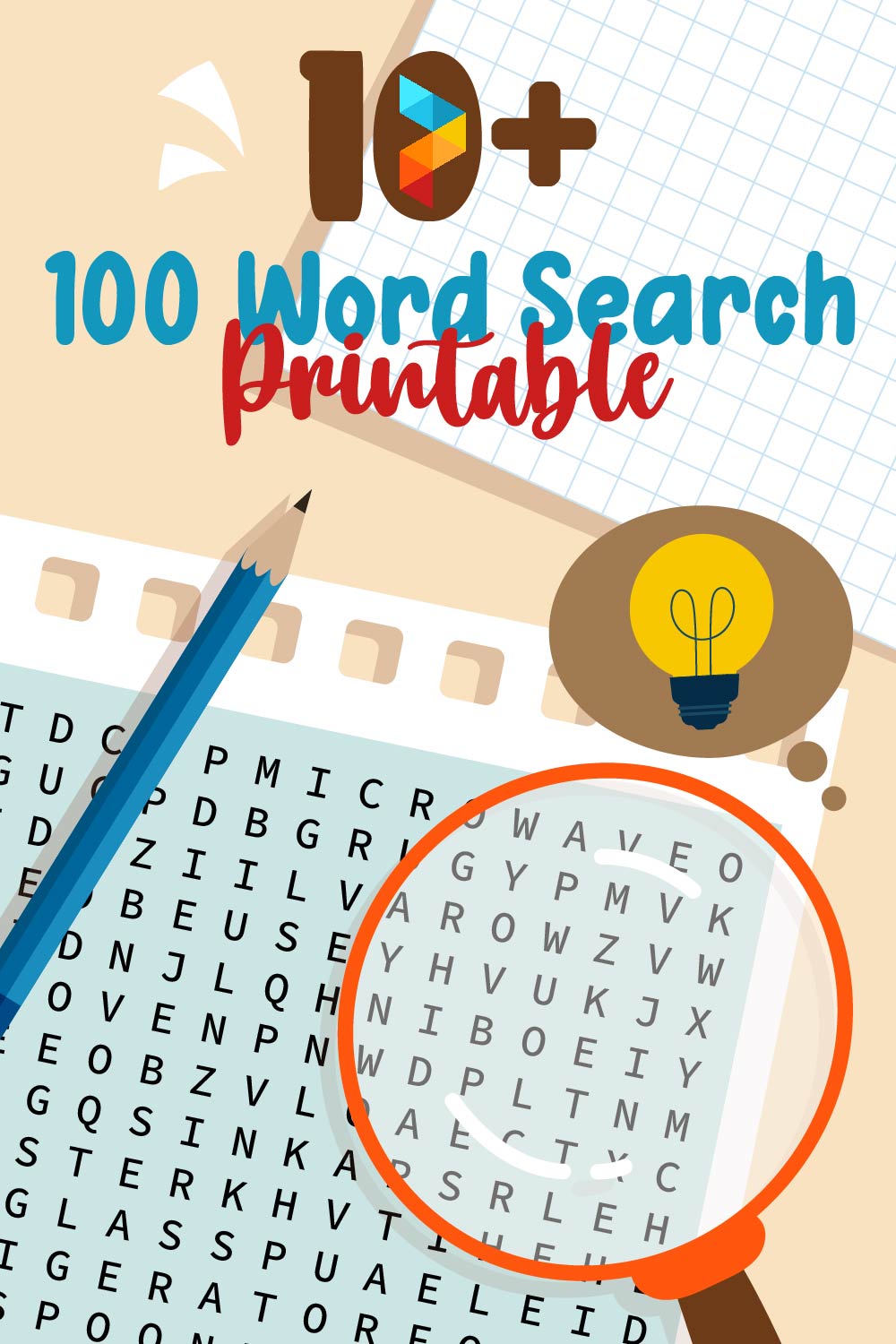 100 Word Search Printable