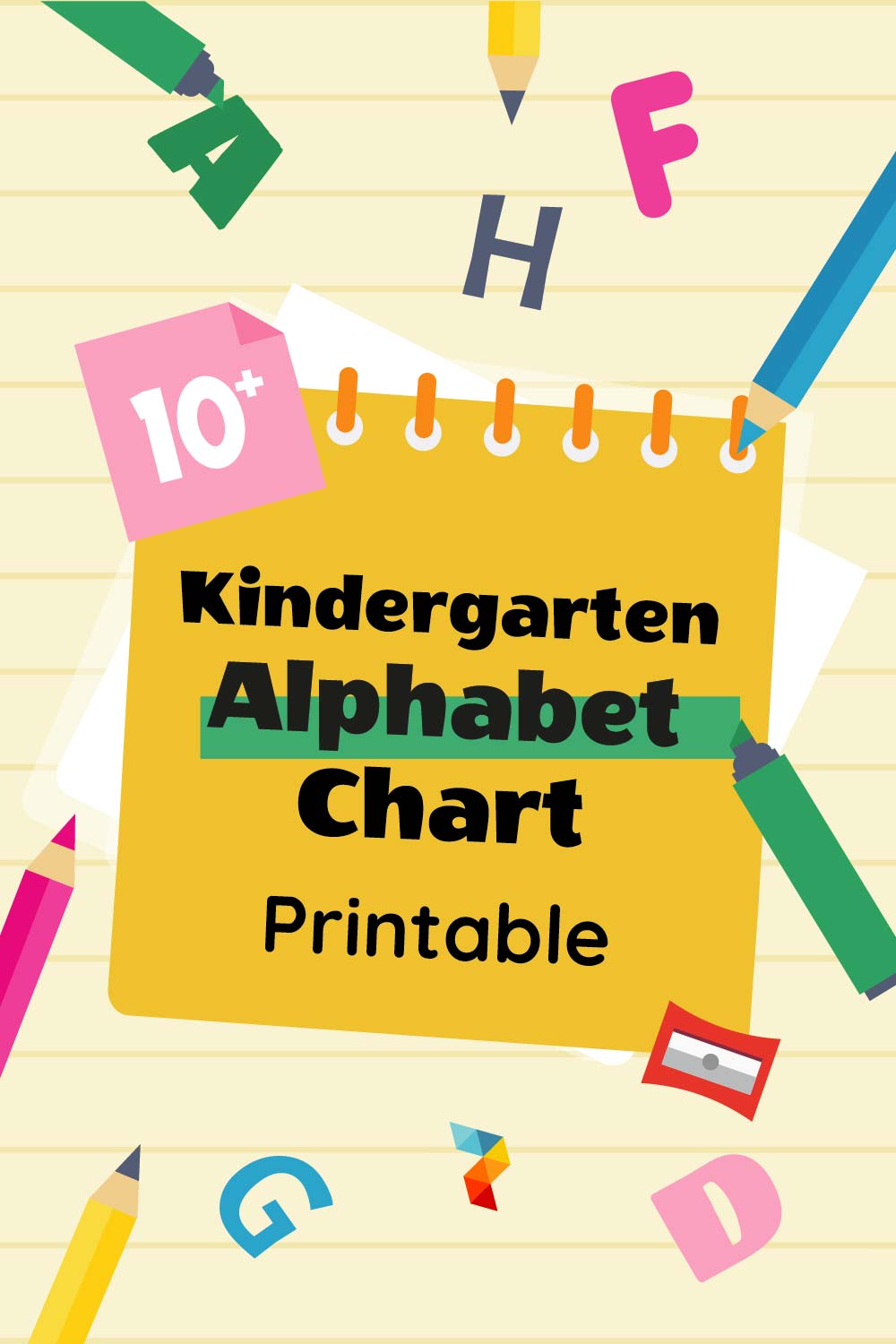 Kindergarten Alphabet Chart