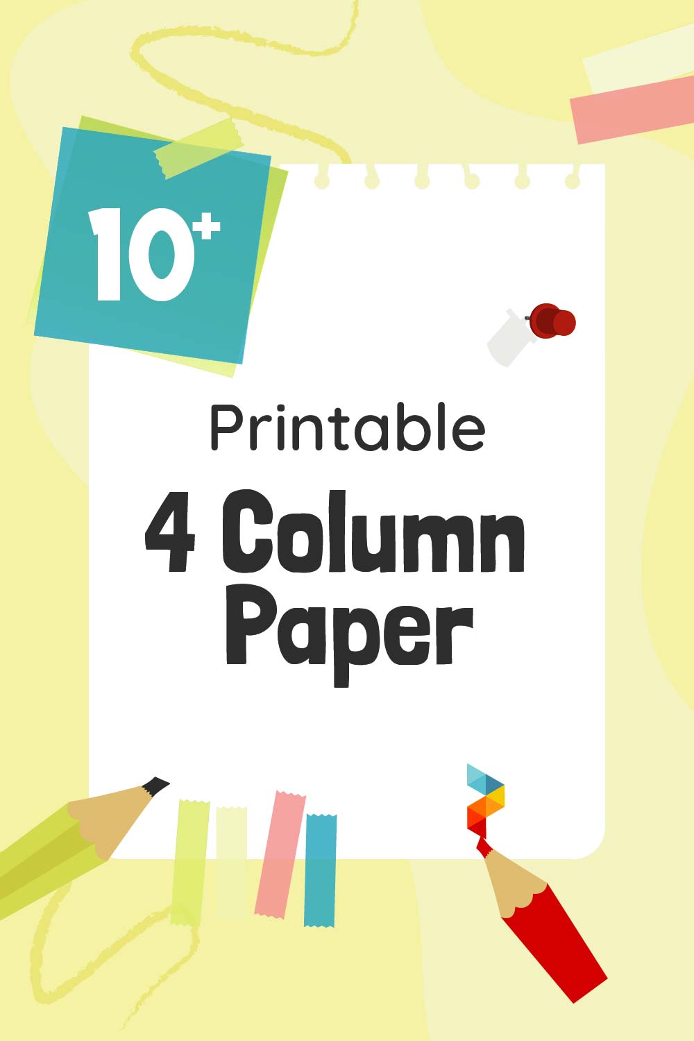 Printable 4 Column Paper