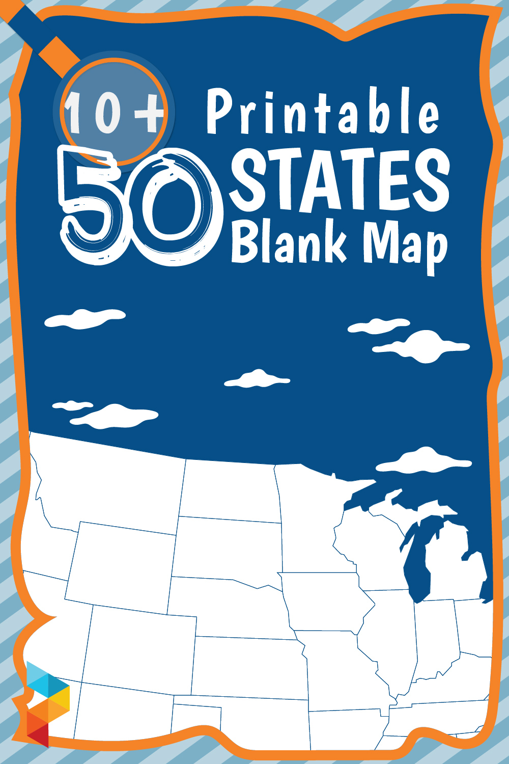 Printable 50 States Blank Map