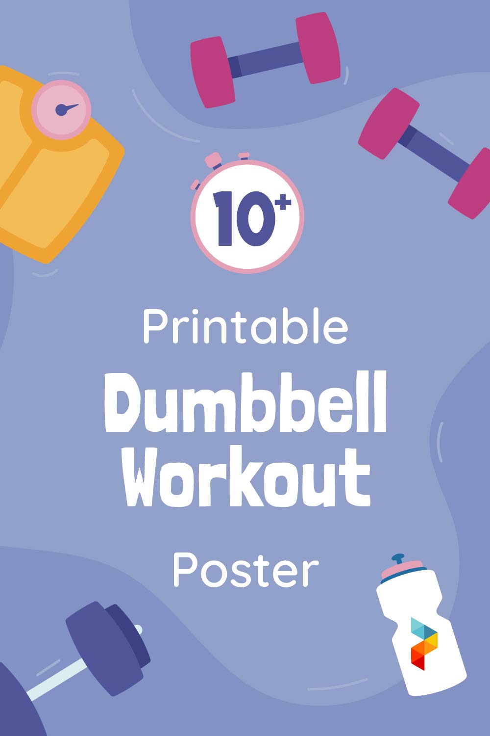 Free Dumbbell Workout Poster