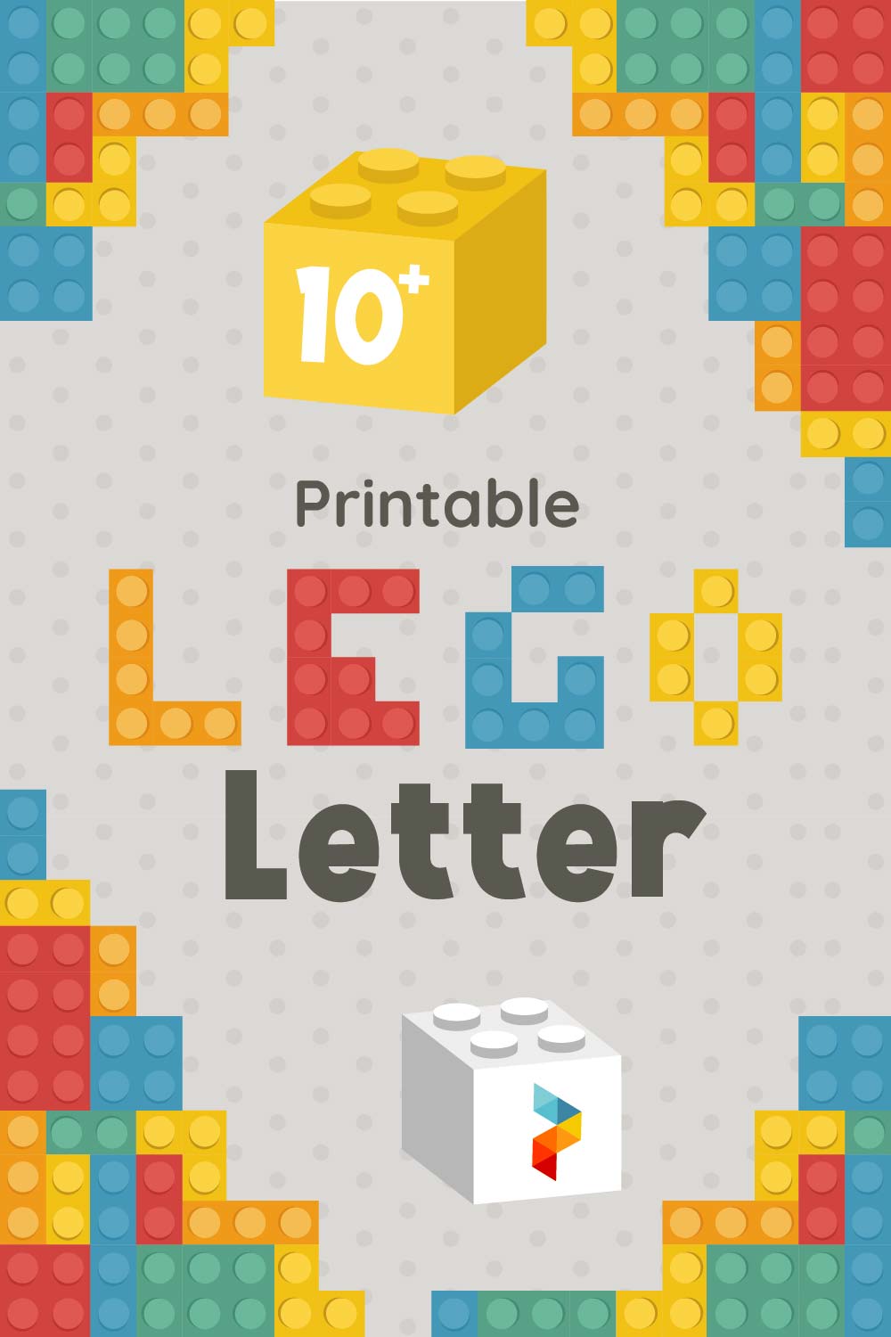 Printable LEGO Letters