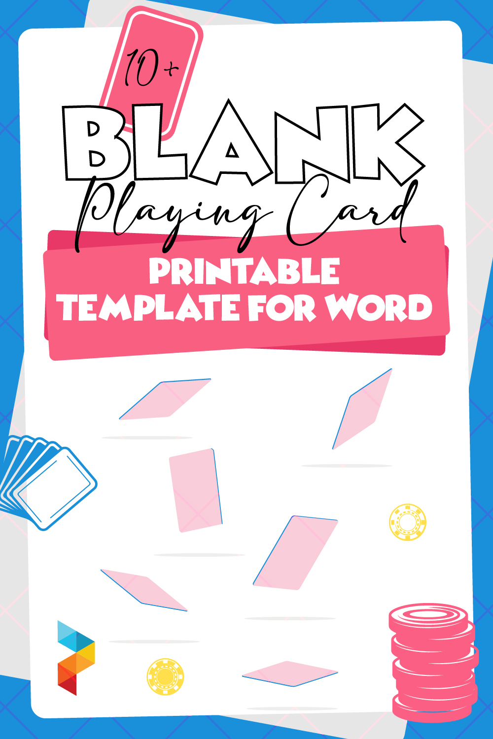 Blank Playing Card Template For Word