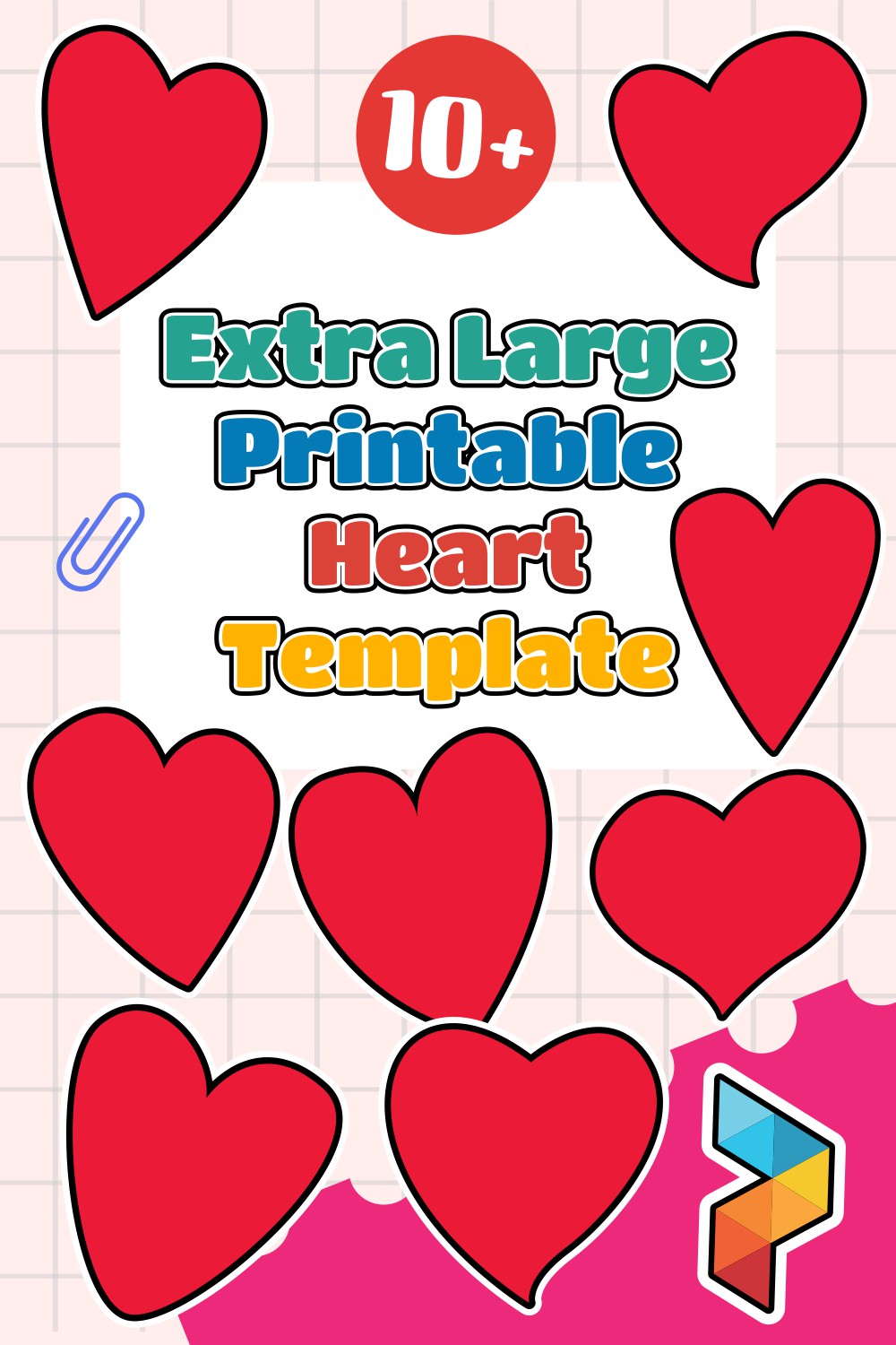 Extra Large Heart Template