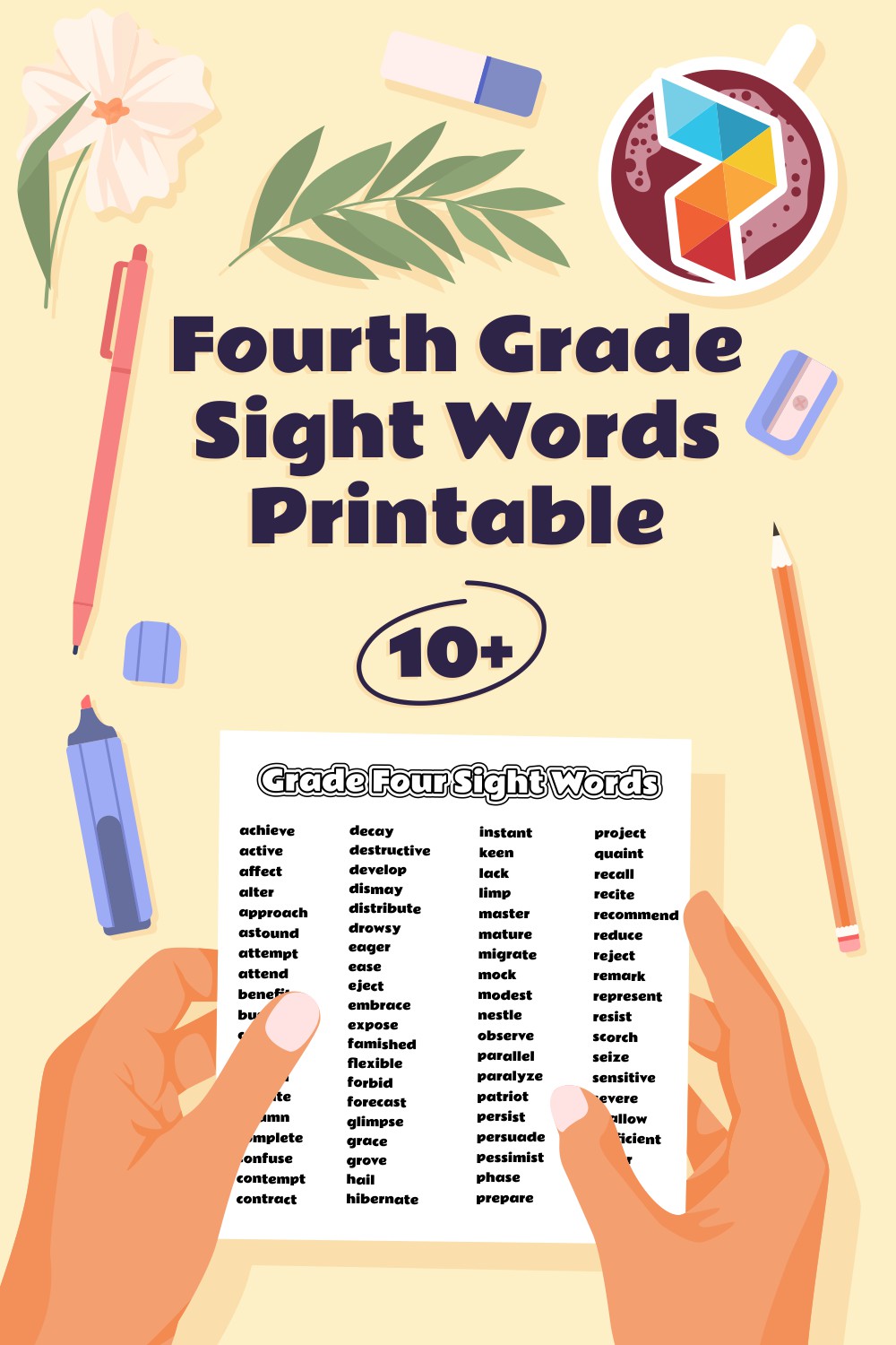 Fourth Grade Sight Words