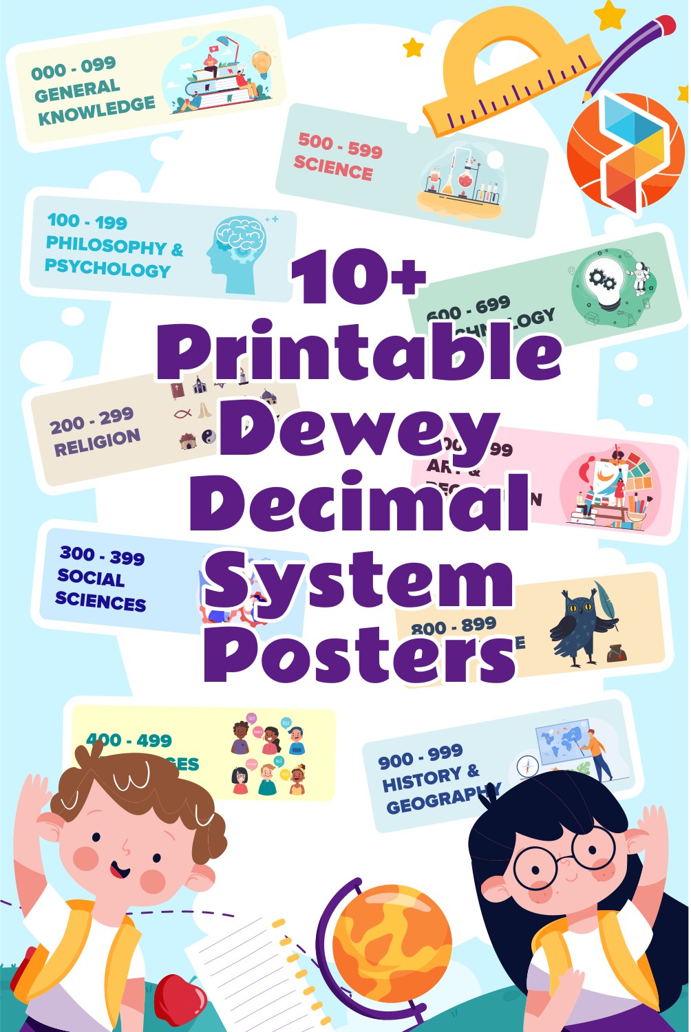 Dewey Decimal System Posters For