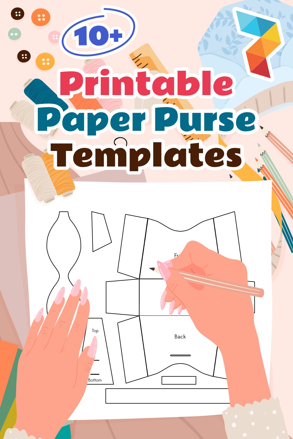 Printable Paper Purse Templates