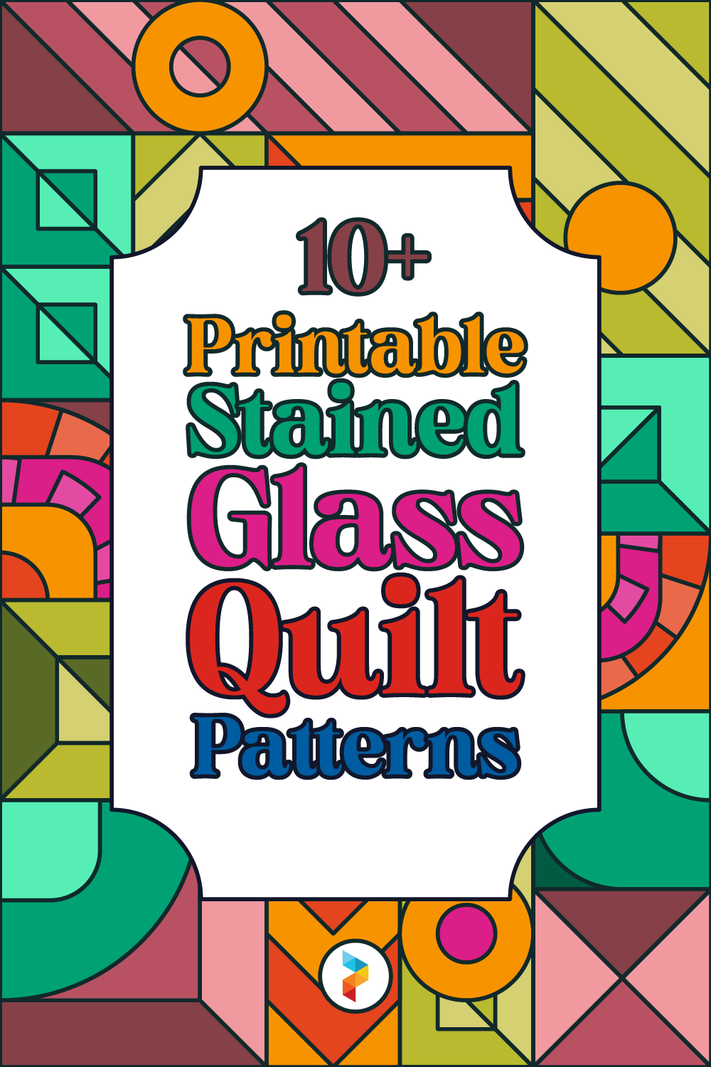 Printable Stained Glass Quilt Patterns