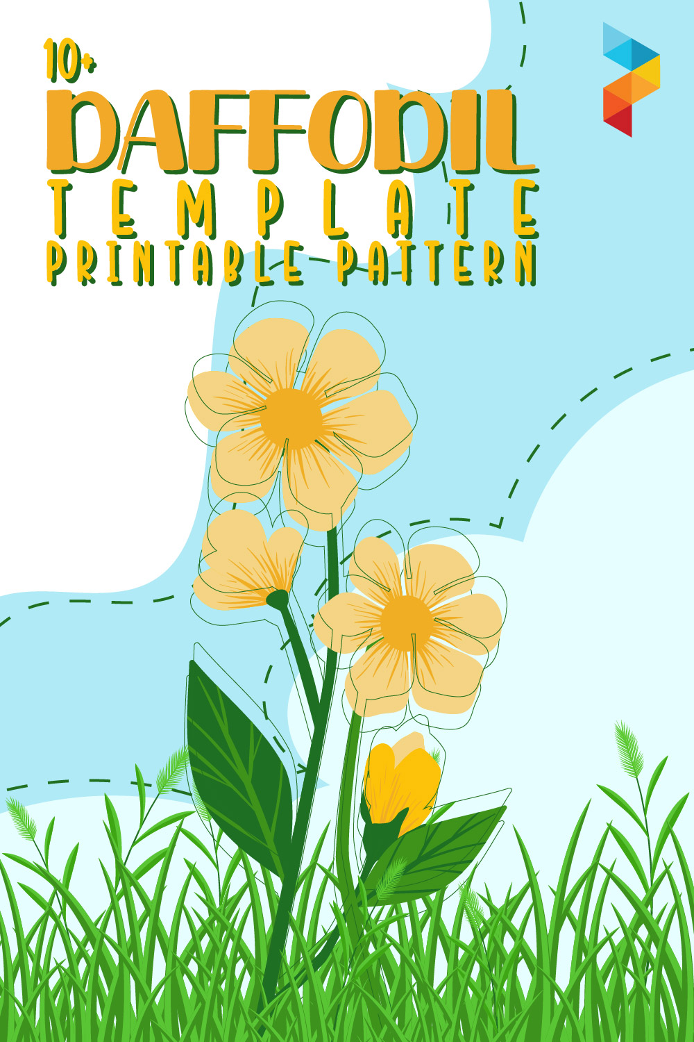 Daffodil Template Printable Pattern