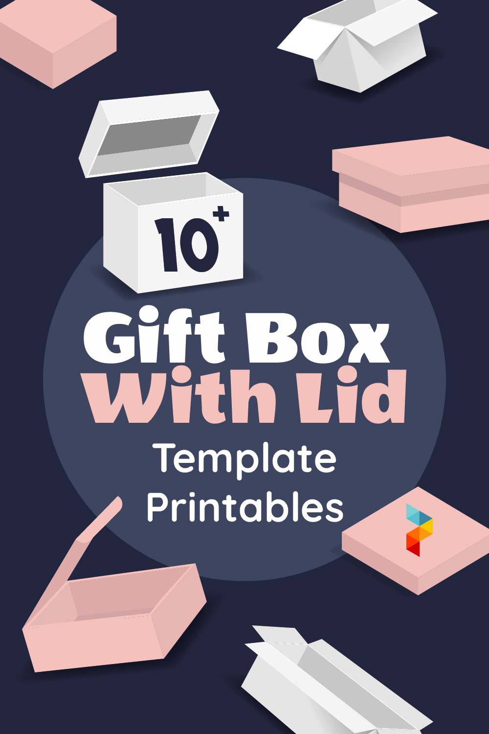 Gift Box With Lid Template