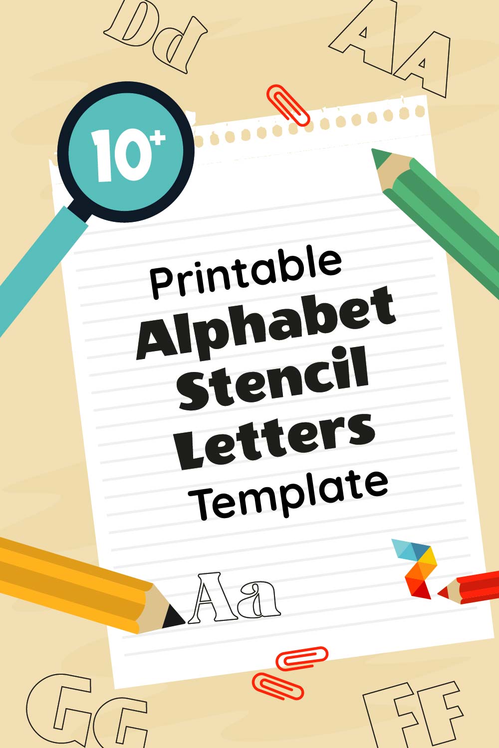 Alphabet Stencil Letters Template