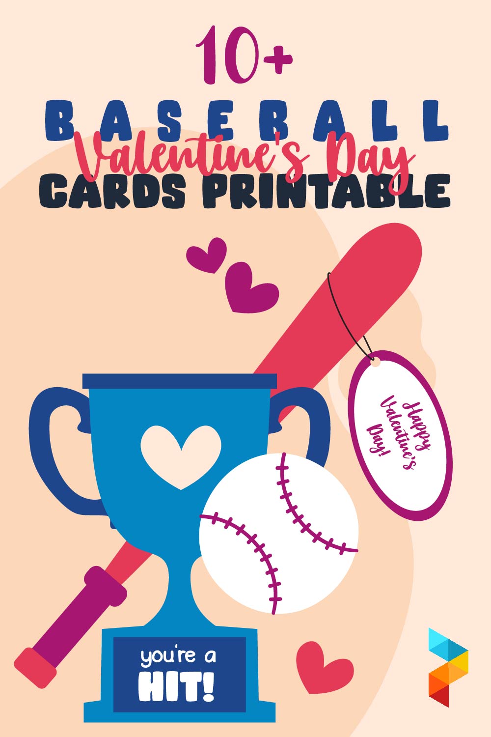 Baseball Valentine's Day Cards