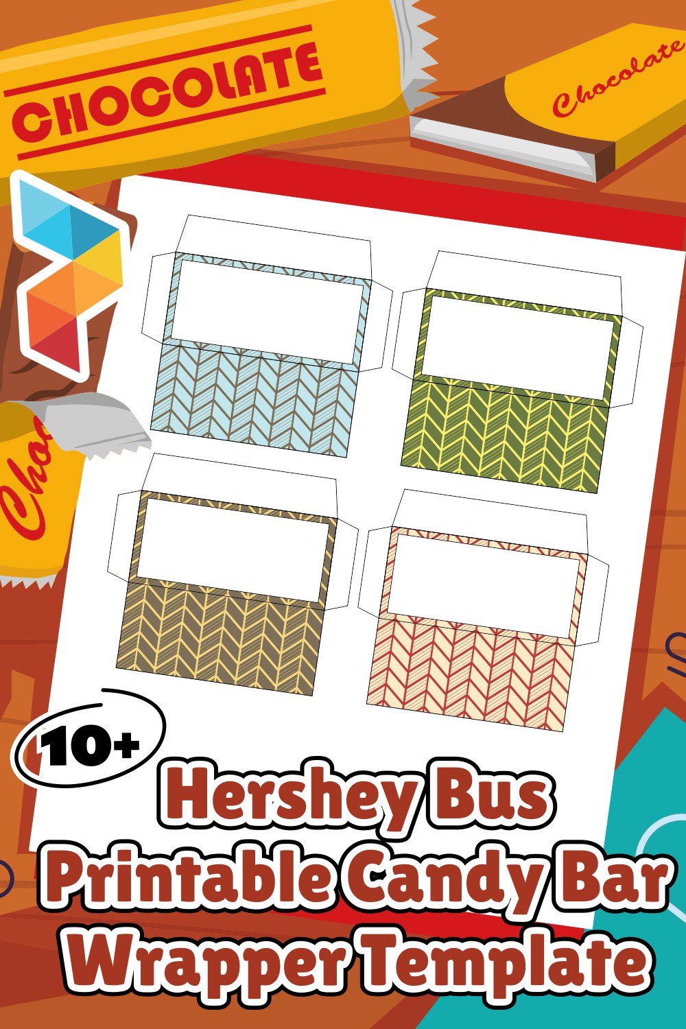 Hershey Bus Candy Bar Wrapper Template