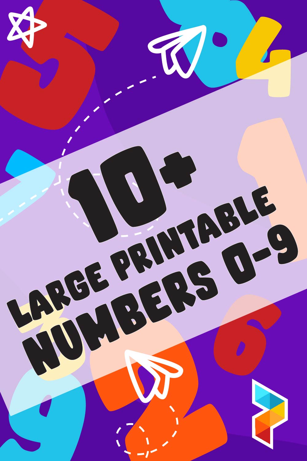 Large Printable Numbers 0-9