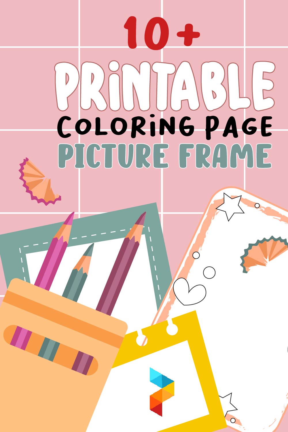 Printable Coloring Page Picture Frame