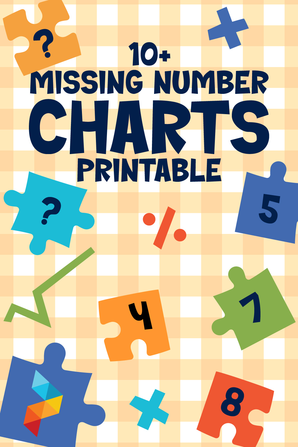 Missing Number Charts