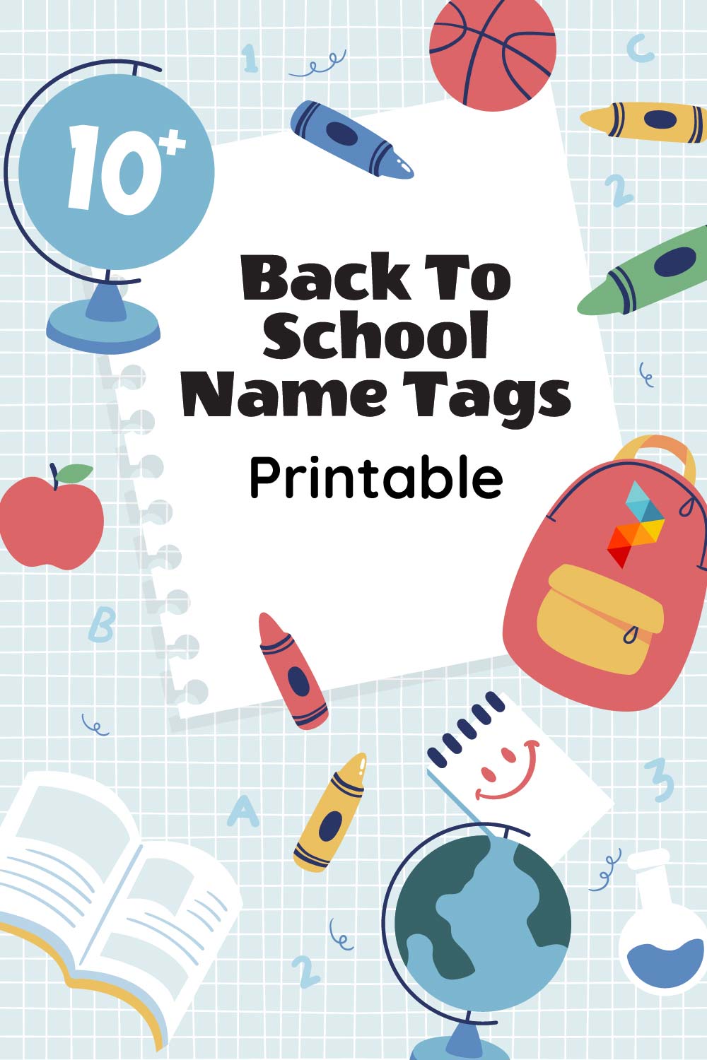 Back To School Name Tags Free