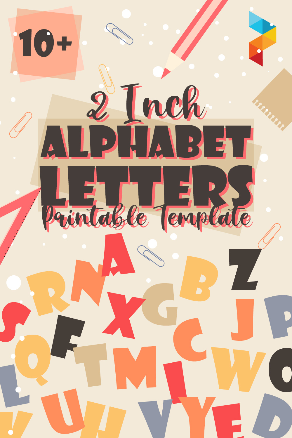 2 Inch Alphabet Letters Template