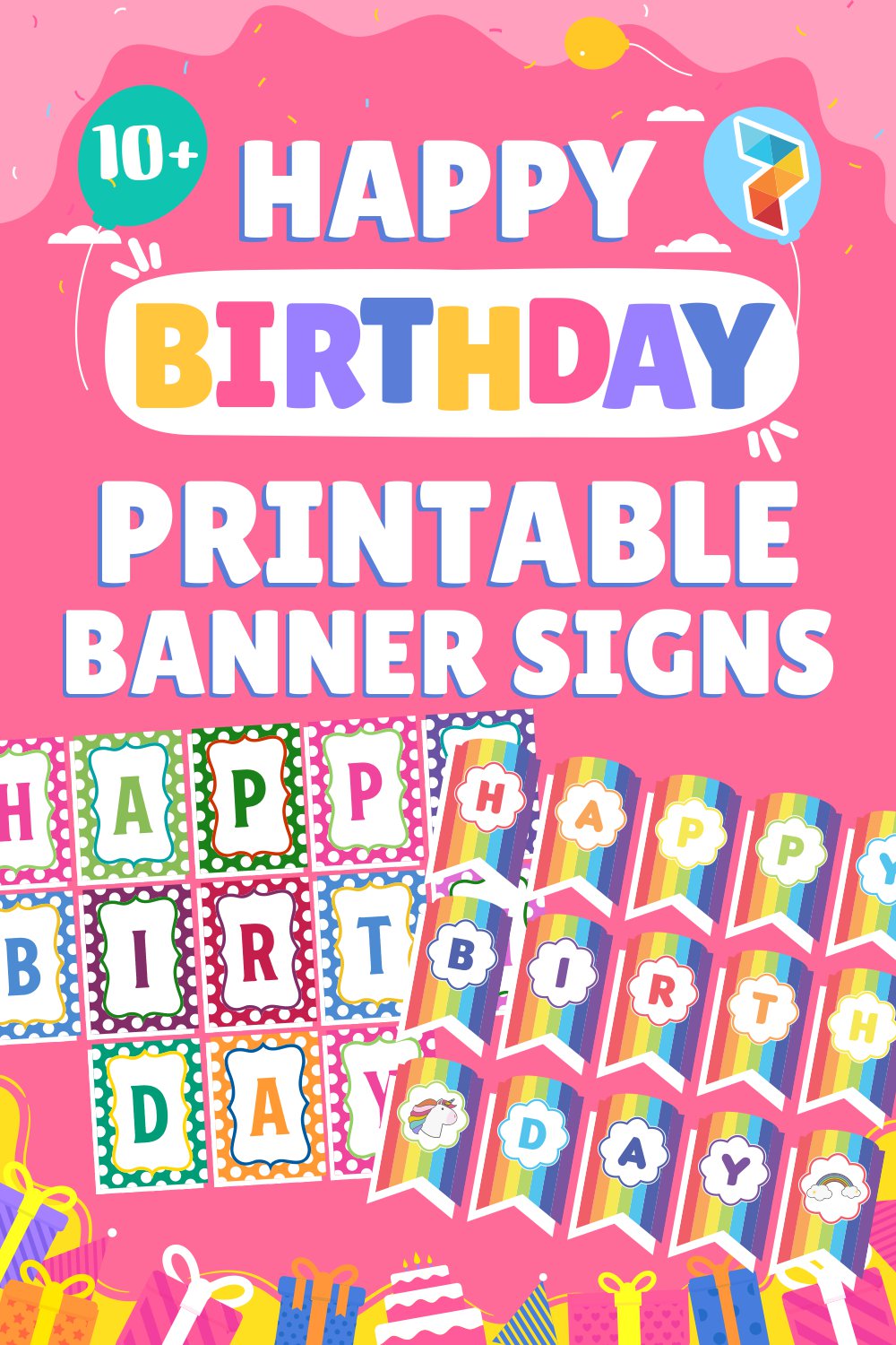 Happy Birthday Banners Signs