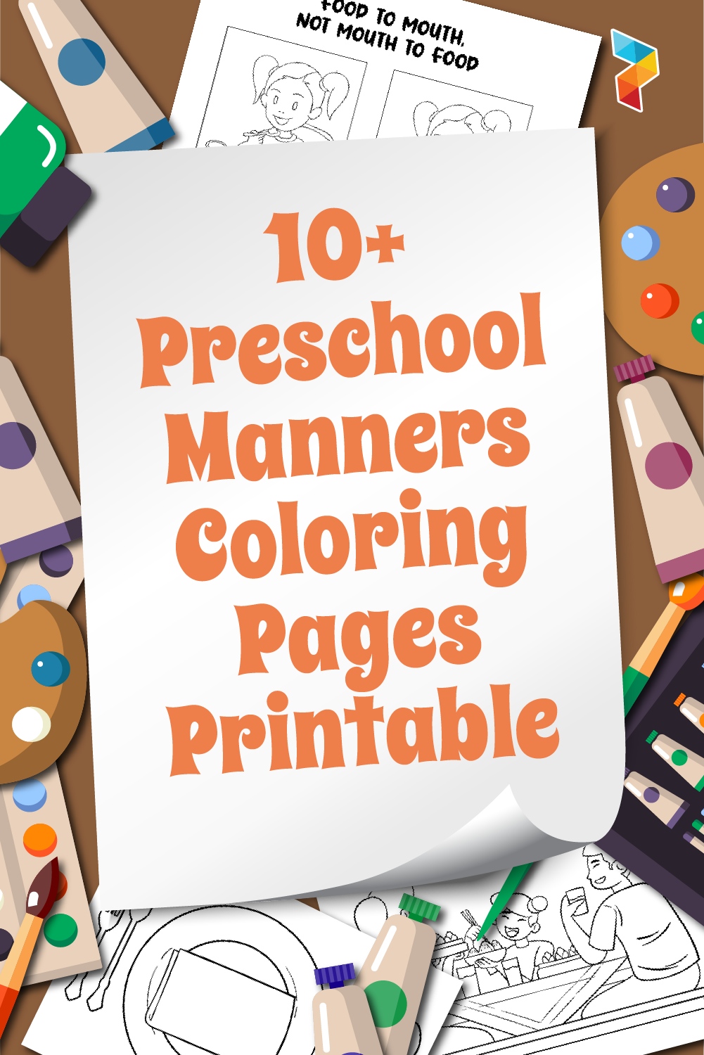 Preschool Manners Coloring Pages