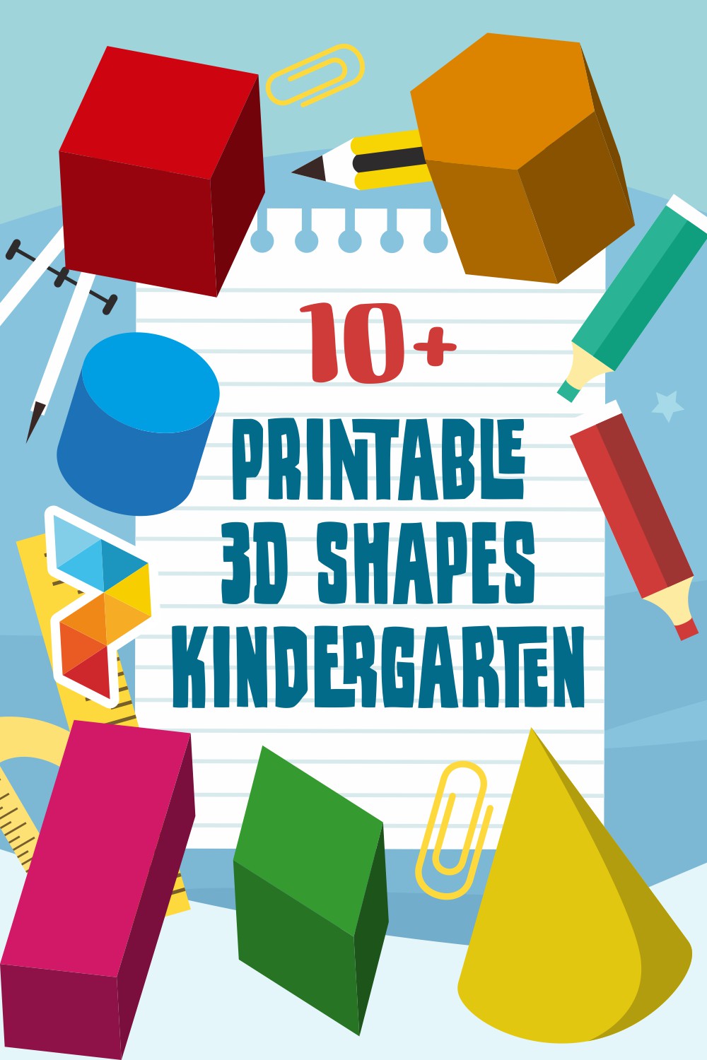 Printable 3d Shapes For Kids Printable 3d Shapes For Kids